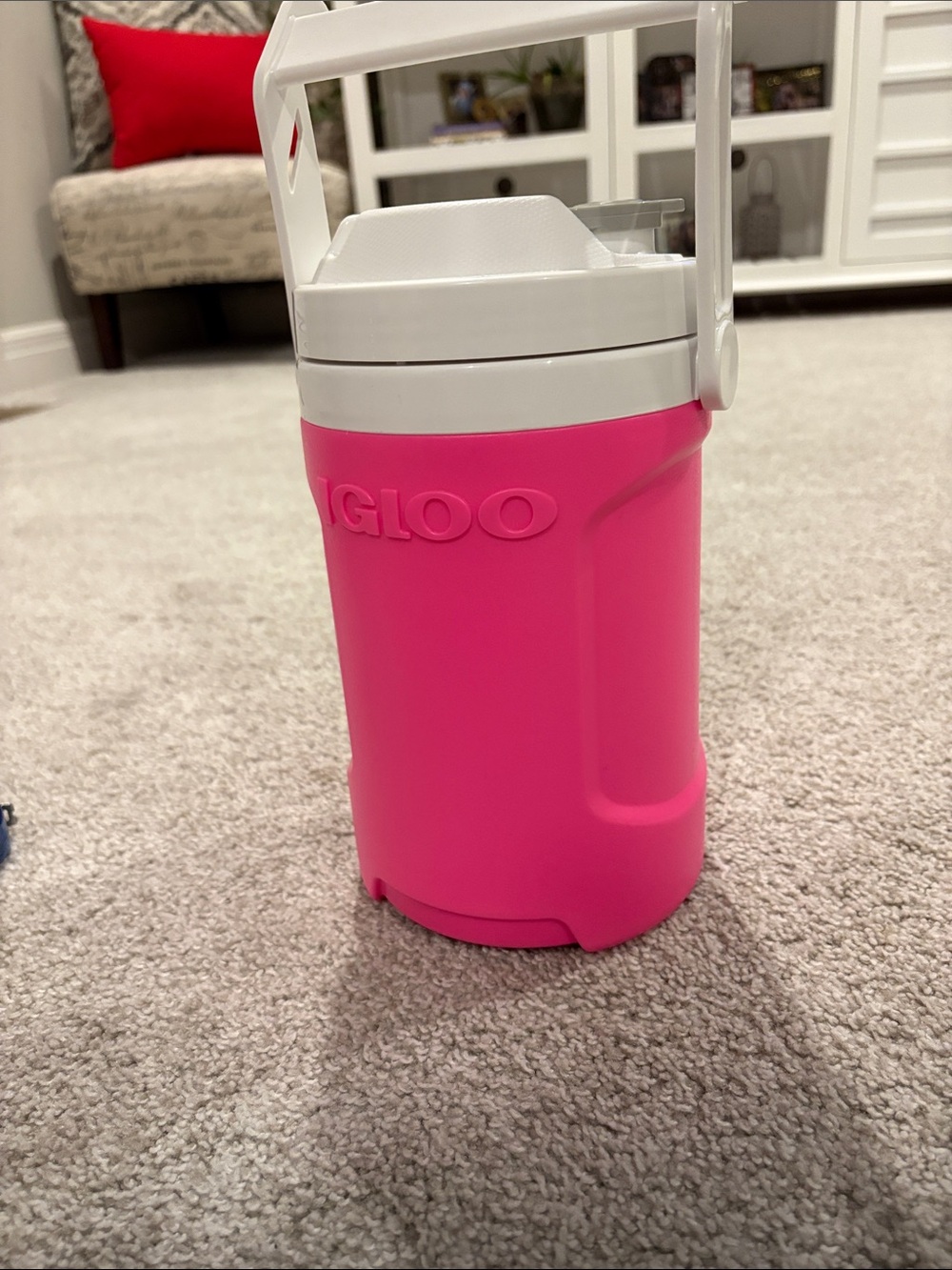 Igloo Hot Pink Cooler Jug with White Handle